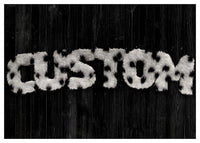 Dalmation Fur Style Wood Personalised Name Print