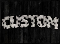 Dalmation Fur Style Wood Personalised Name Print