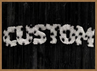 Dalmation Fur Style Wood Personalised Name Print