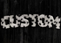 Dalmation Fur Style Wood Personalised Name Print