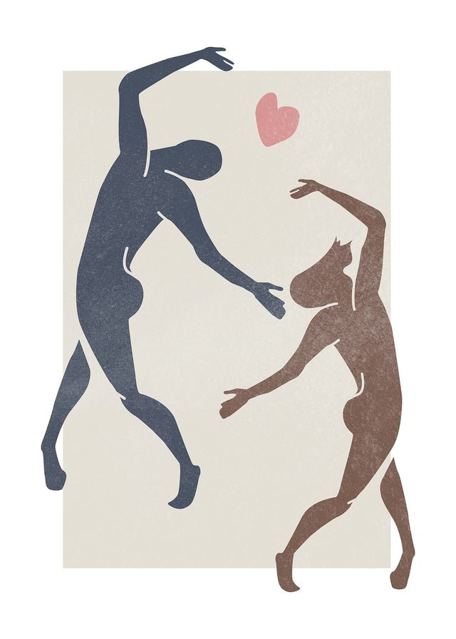 Dancers Watercolour Style Print