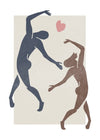 Dancers Watercolour Style Print