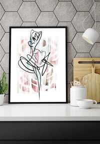 Dancing Ink Brush Drawing Print 2