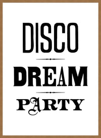 Disco Dream Party Type Print