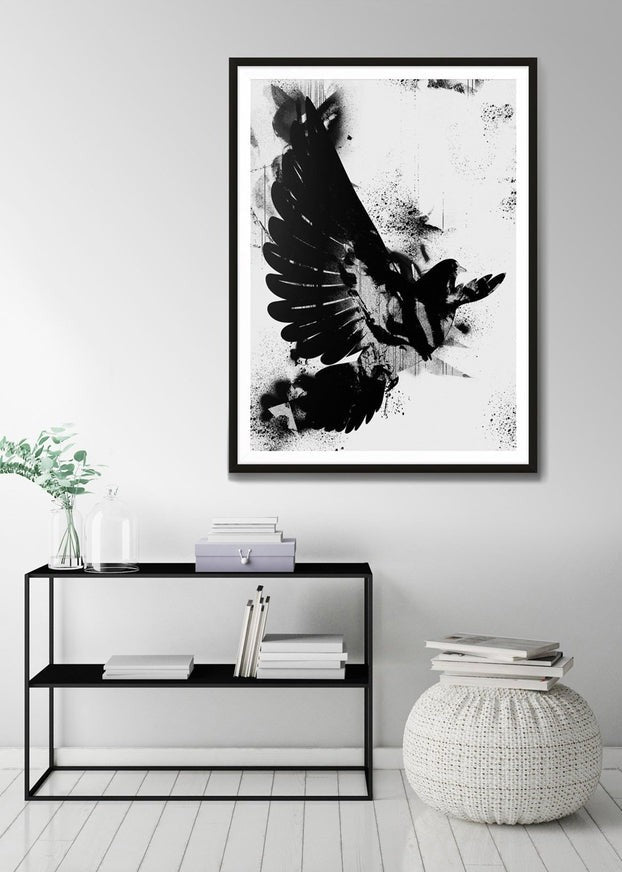 Dove Graffiti Print