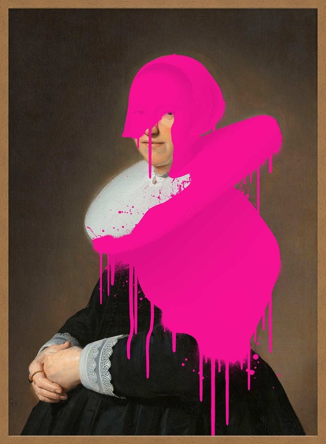 Drippy Adriana Portrait Print