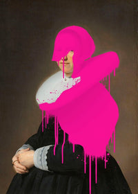 Drippy Adriana Portrait Print