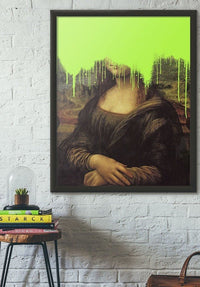 Drippy Mona Lisa Graffiti Print