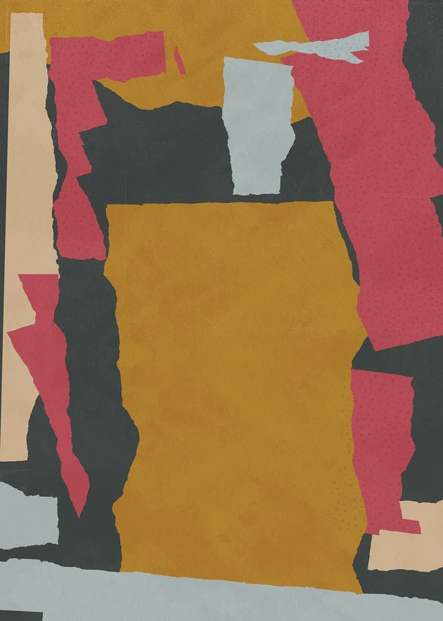 Earth Paper Collage 1 Print