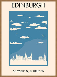 Edinburgh Tourist Style Print