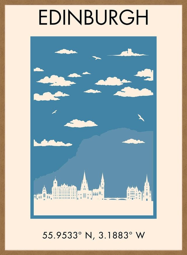 Edinburgh Tourist Style Print