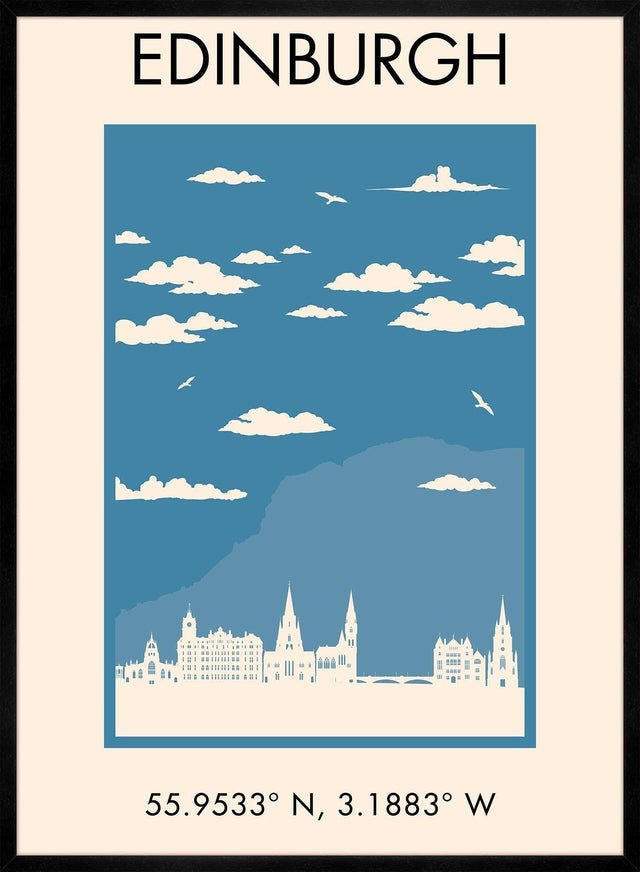 Edinburgh Tourist Style Print