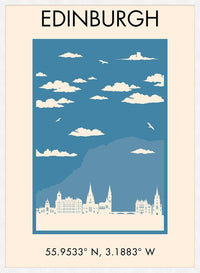 Edinburgh Tourist Style Print