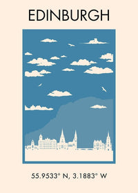 Edinburgh Tourist Style Print