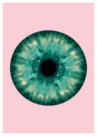 Eyeball Pink And Green Print