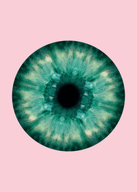 Eyeball Pink And Green Print