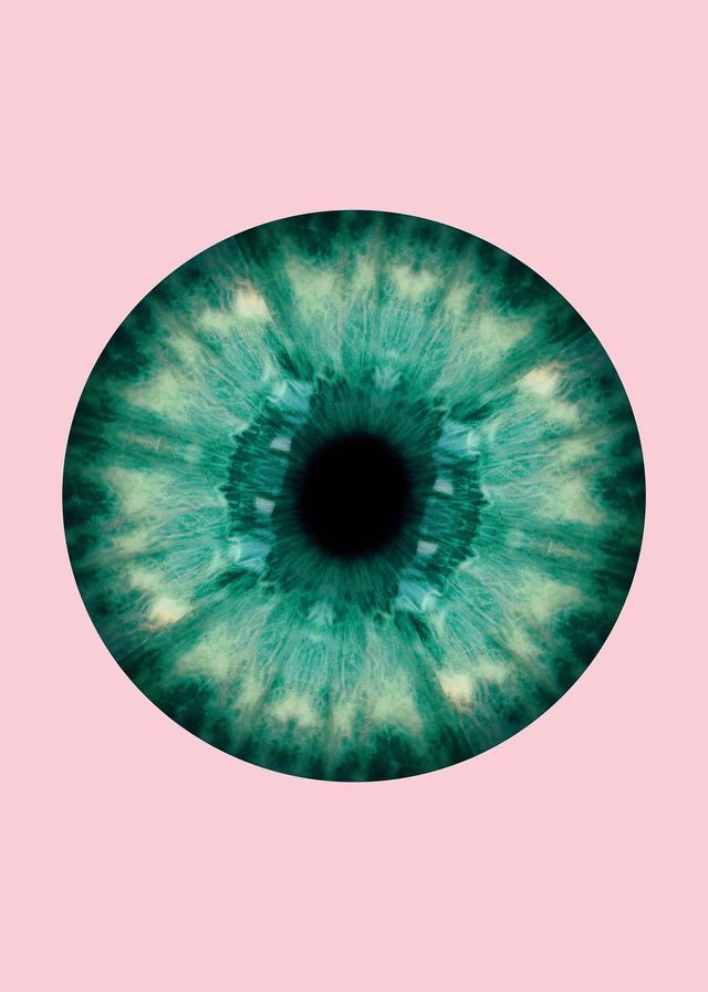 Eyeball Pink And Green Print
