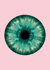 Eyeball Pink And Green Print