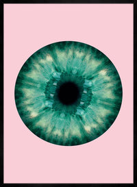 Eyeball Pink And Green Print