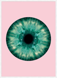 Eyeball Pink And Green Print
