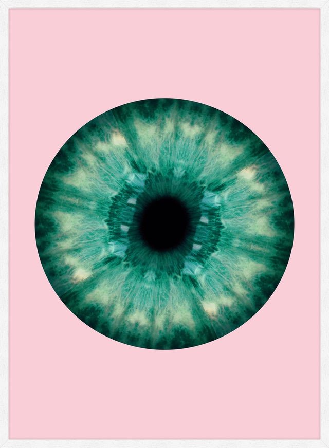 Eyeball Pink And Green Print