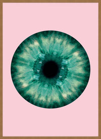 Eyeball Pink And Green Print