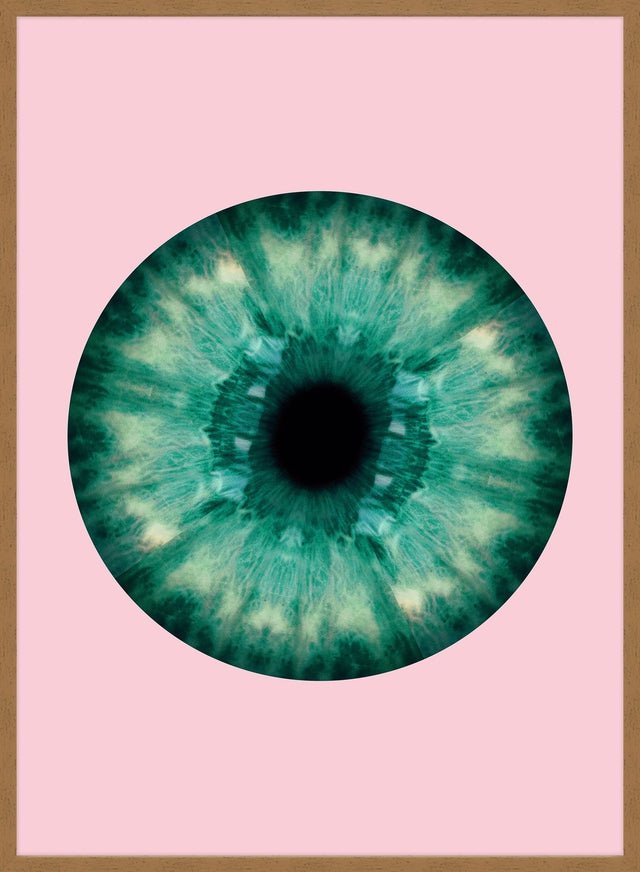 Eyeball Pink And Green Print