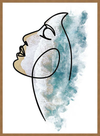 Face And Wave Beach Print
