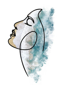 Face And Wave Beach Print