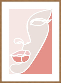 Face Study Block Colours Print