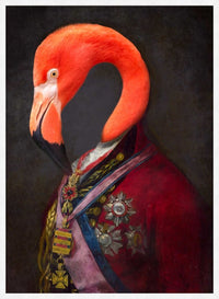 Flamingo Portrait Print