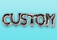 Foil Balloon Style Personalised Name Blue Print