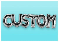 Foil Balloon Style Personalised Name Blue Print