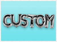 Foil Balloon Style Personalised Name Blue Print