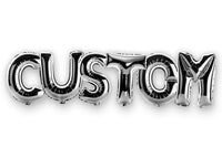 Foil Balloon Style Personalised Name White Print