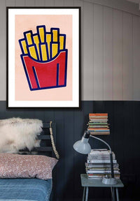 French Fries Fast Food Illustration Print