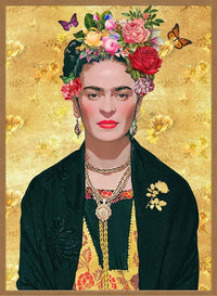 Frida Kahlo Gold Print