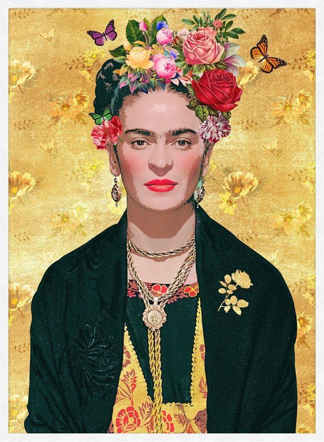 Frida Kahlo Gold Print