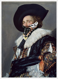 Gang Portrait LV Scarf Print