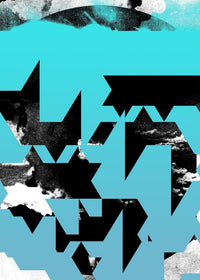 Geometric Abstract Blue Print