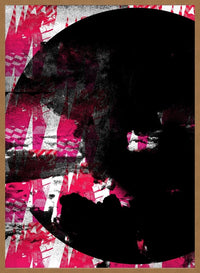 Geometric Moon Pink Print