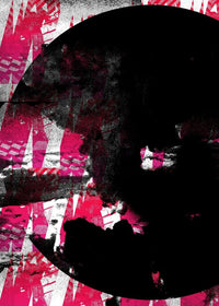 Geometric Moon Pink Print