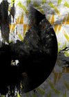 Geometric Moon Yellow Print