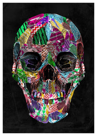 Geometric Pattern Skull Print