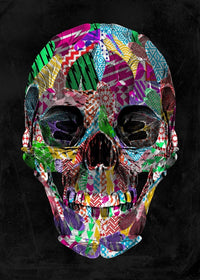 Geometric Pattern Skull Print