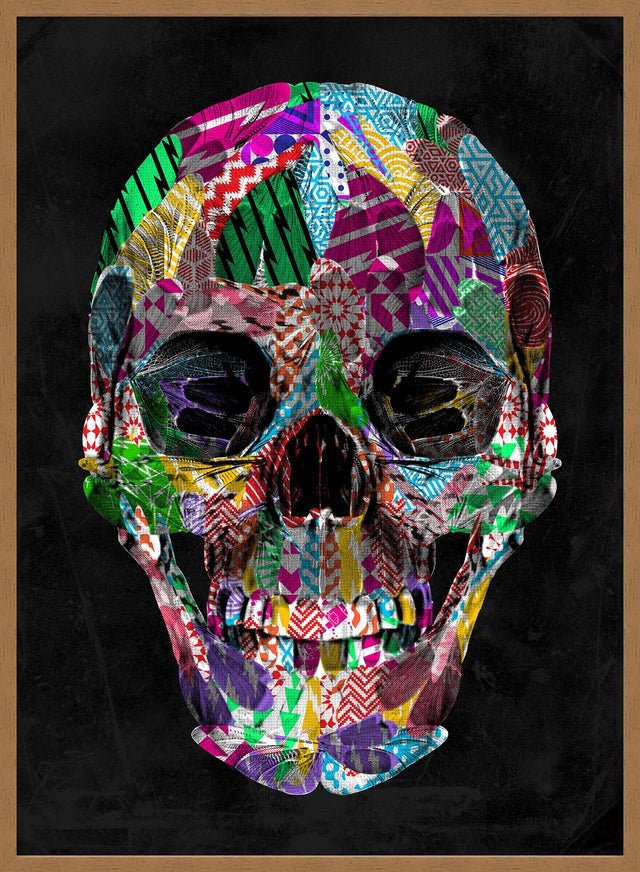 Geometric Pattern Skull Print