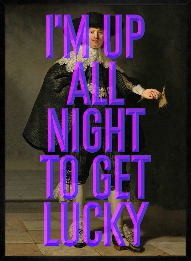 Get Lucky Typography Print