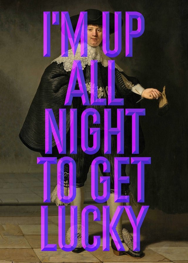 Get Lucky Typography Print