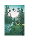 Girl With Butterfly Forest Print