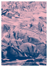 Glacier Pink and Blue Print